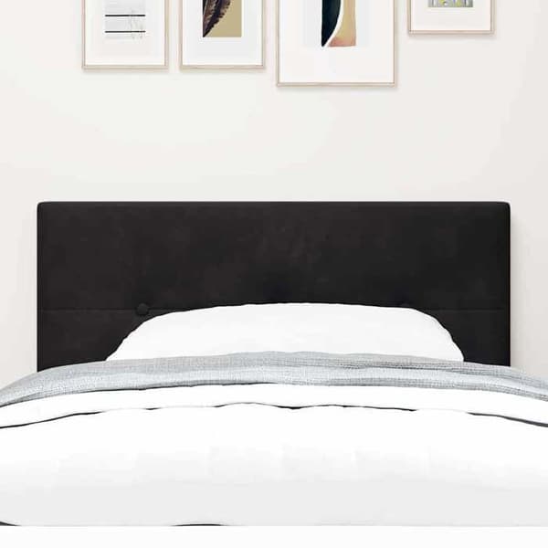 vidaXL Sänggavel Svart 80 cm Sammet 42007120
