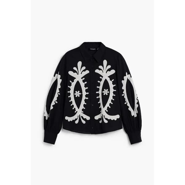Långärmad blus dam Desigual Flora