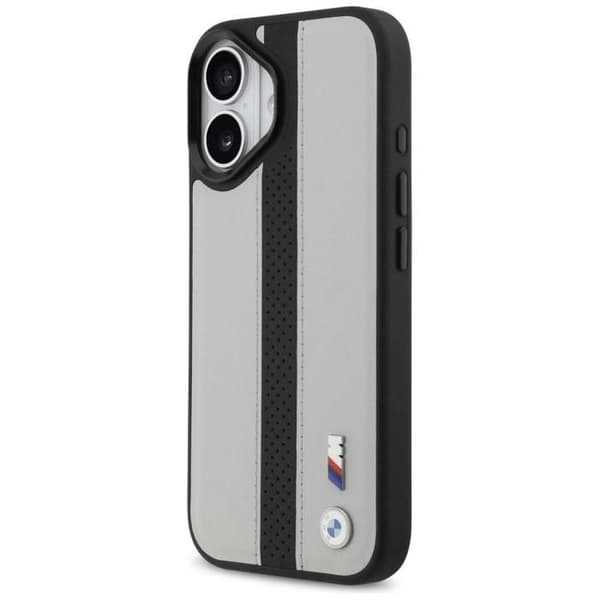 BMW M Perforerad Rand Logofodral med MagSafe för iPhone 17 6.3" Grå