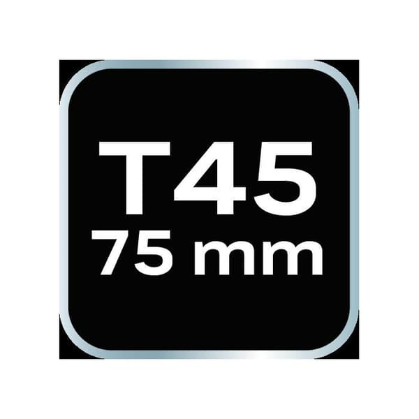TORX-bit - NEO TOOLS - T45 - Legerat stål S2 - 75 mm - 2 st