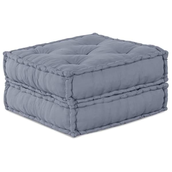 Puff - Modulär - Grå - 70x70x36 cm - 100% Bomull - Contemporary Design