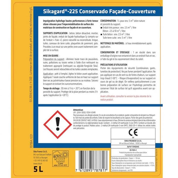 Conservado takfasad SIKA Sikagard-225 - 5L