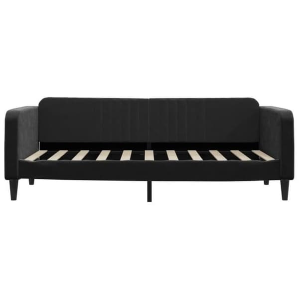 vidaXL Daybed Svart 90x190 cm Sammet 354101