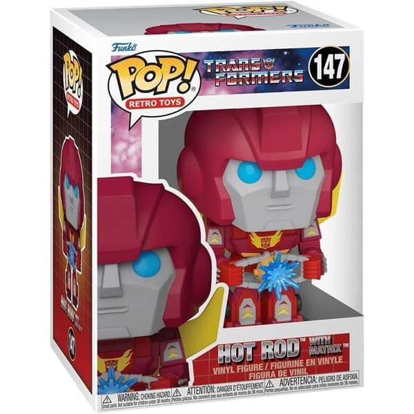 Figurine Funko Pop! N°147 | Transformers | Hot Rod Med Matrix