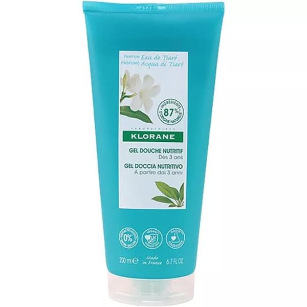 Duschgel - Klorane - Tiarévatten - Cupuaçubutter - 200ml - Utan parabener