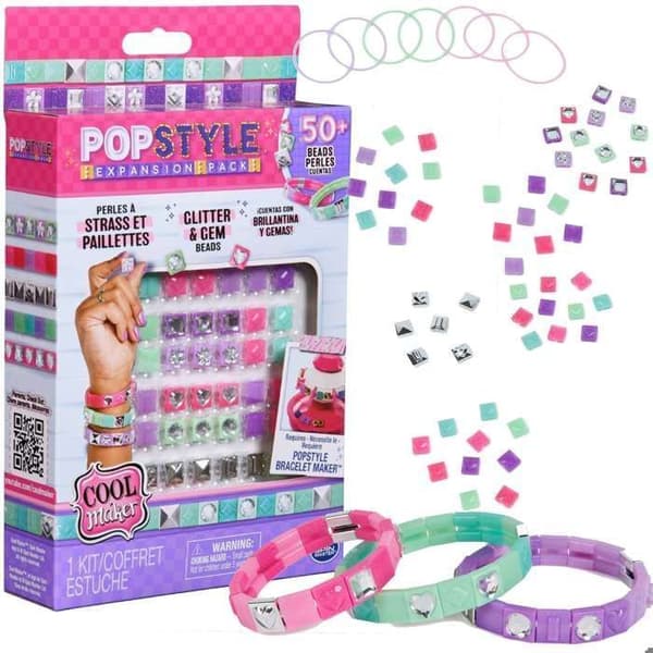 SPIN MASTER COOL MAKER - POP STYLE PACK STRASS OCH PAILLETTAR Pop Style Armbandmaskin