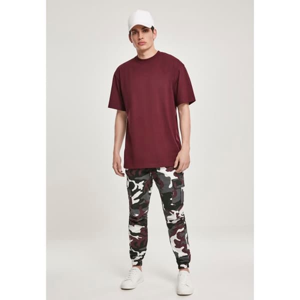 T-shirt - URBAN CLASSICS - Basic Tall - Mörkröd - 100% Bomull - Lössittande passform