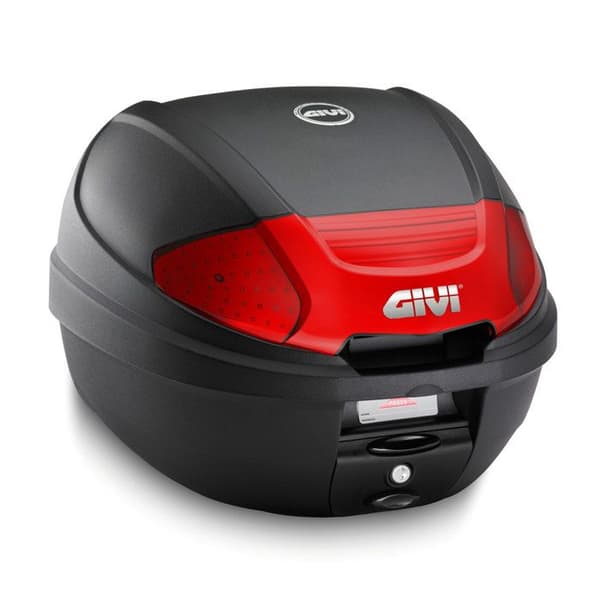 Topcase Monolock GIVI E300N2B svart röd 30L