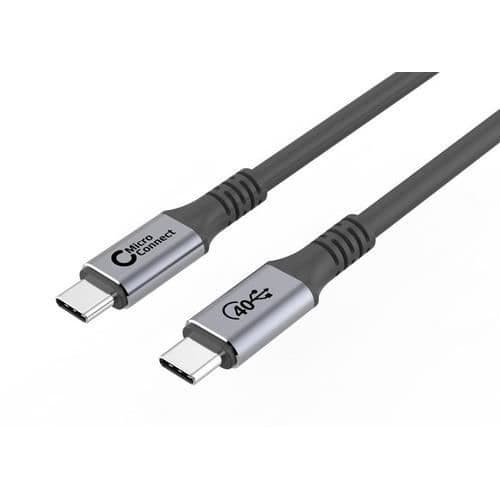 USB-kabel - MICRO CONNECT - USB4CC1 - 1,2 m - USB4 Gen 3x2 - Svart