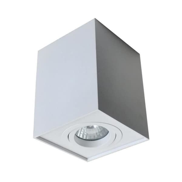 Zumaline QUADRO yttäckta downlight, vit, 1x GU10