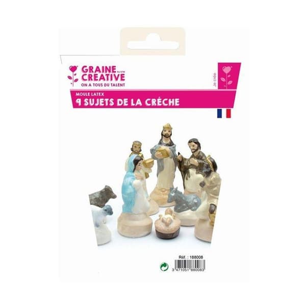 18 latexformar Santons - Julkrubba