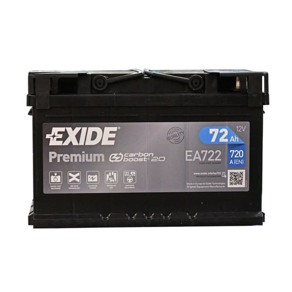 EXIDE PREMIUM CARBON BOOST AUTO BATTERI 72AH 720A 12V