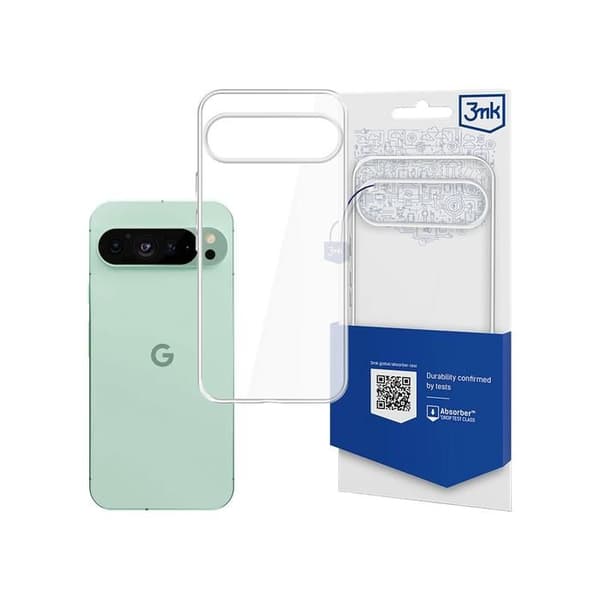 Skyddsskal - 3MK - Google Pixel 9/9 Pro - Transparent - Stötsäker - Minimalistisk design