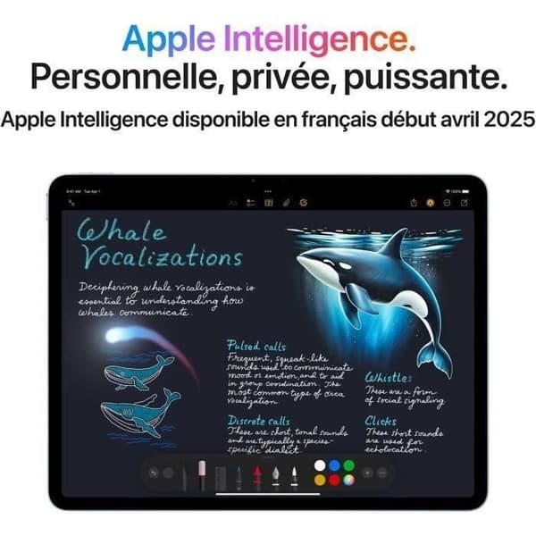APPLE - iPad Air M3 (2025) - 13" - Wi-Fi + Cellular - 128Go - Blå