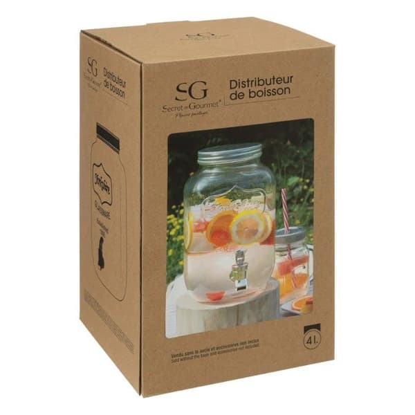 DRICKSPUMPA GLAS 4L GENOMSKINLIG