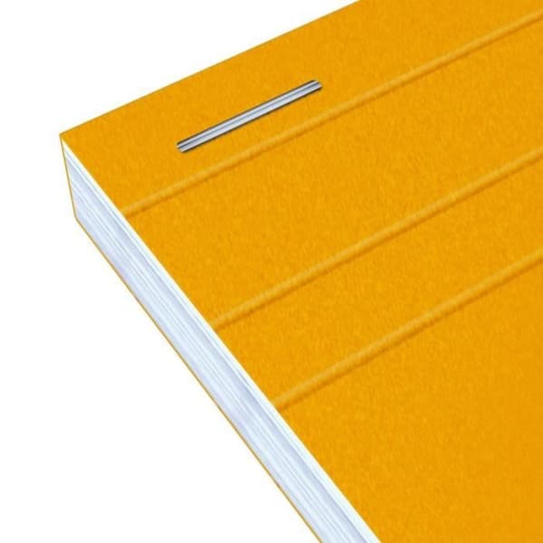 Bloc-notes - OXFORD - Stora rutor - 160 sidor - 31,5 x 21 cm - Orange