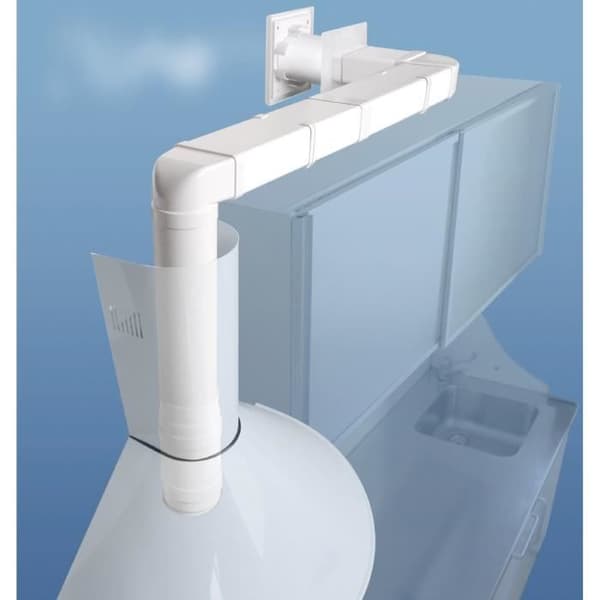 Ventilation Ventilation i ABS med backdraft-spjäll, diameter 125 mm - CVL125B
