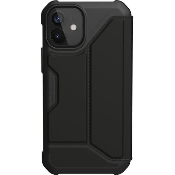 Plånboksfodral - UAG - Metropolis - iPhone 12 Mini - Svart - Hårt plast - Flik