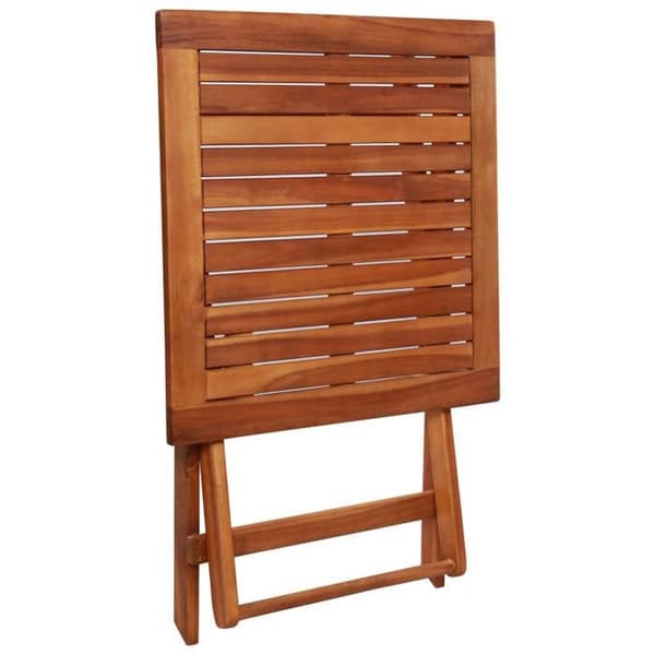 vidaXL Fällbart bistroset 3 delar Solid akaciaträ 44015