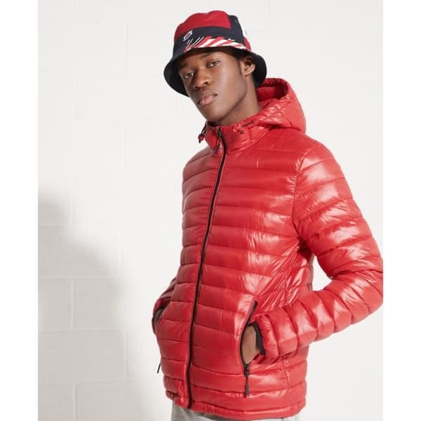 Superdry Fuji Shine Huvjacka - röd röd