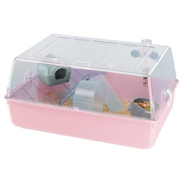 Bur för hamster 55* 39* 27 cm - Mini Duna Rose - FERPLAST