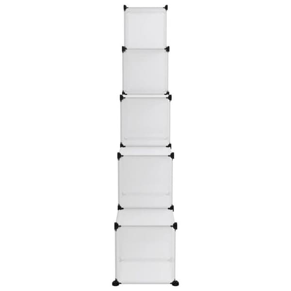 vidaXL Förvaringskuber 15 st Transparent PP 340549