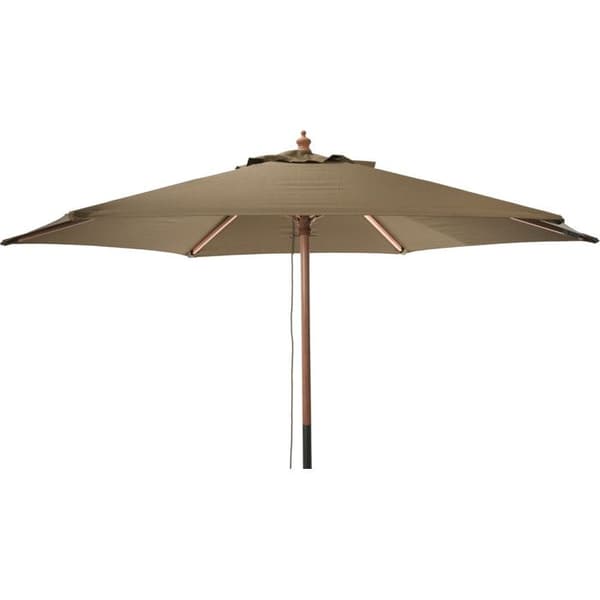 Parasol rak i trä 2,5m taupe