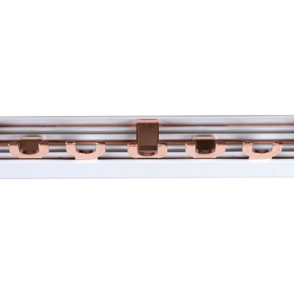 Kopparbro typ U - KANLUX - 3 poler - 63A - 1000mm - Vit