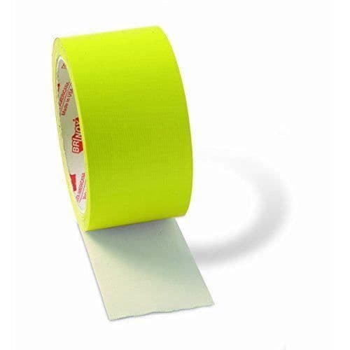 Tejp - B61110A - 50 mm x 10 m - Fluorescerande gul - Hög hållfasthet