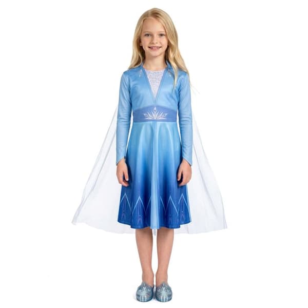 Kostym Elsa Frost 2 grundläggande flicka