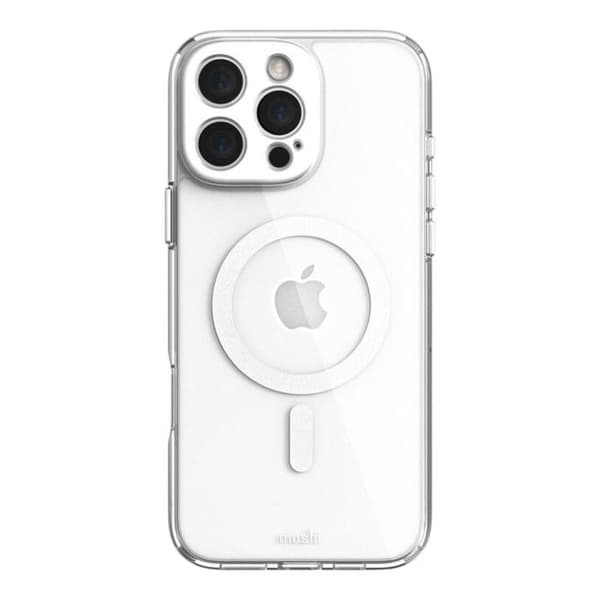 Coque Moshi iGlaze MagSafe för iPhone 16 Pro Max (Luna Silver)