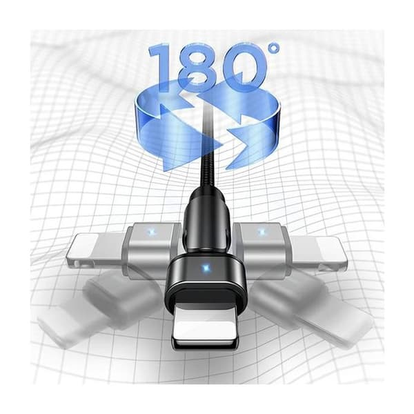 USAMS Lightning-kabel för iPhone 1m färg Svart