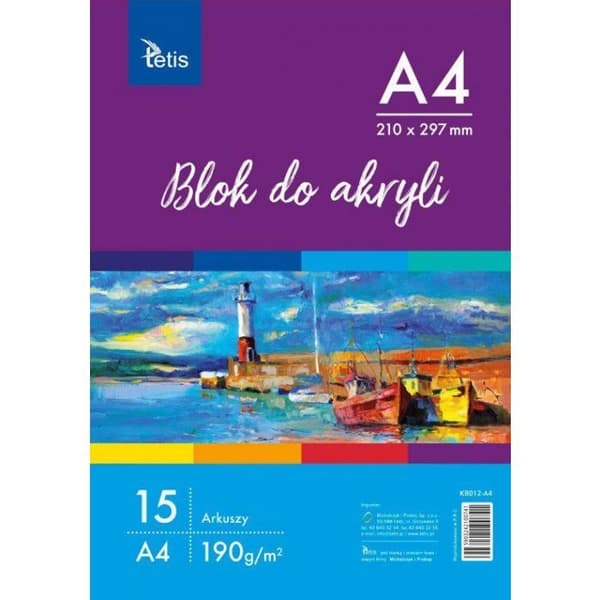 Blocknot - Tetis block med papper A4 15 k vit