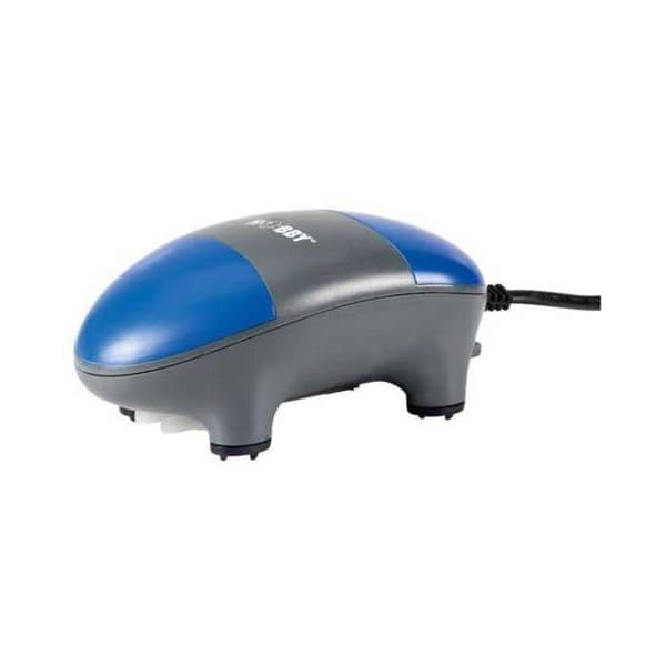 Tillbehör akvarium - Hobby - Bubbel Luftpump - Optimal syrsättning - Tyst - Grå/blå plast