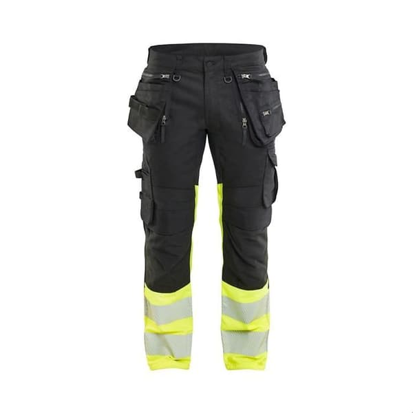 Blaklader stretch arbetsbyxor med hög synlighet