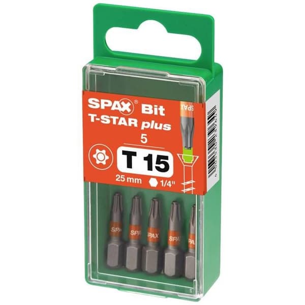 SPAX 5000009192159 Hexagonbit T 15 5 st.