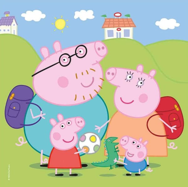 Pussel - CLEMENTONI - Peppa Pig - 60 bitar - Pappram - 27 x 27 cm
