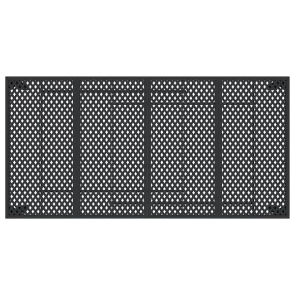 vidaXL Trädgårdsbord antracit 200x100x72 cm Stål 362747