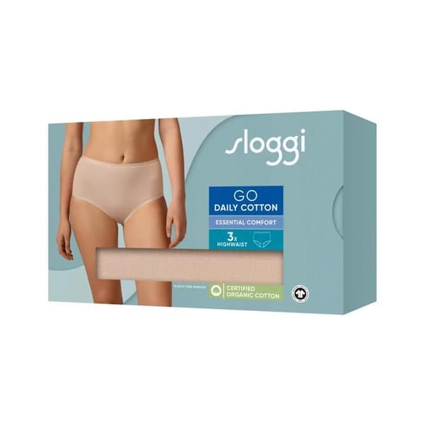 Sloggi GO Daily Highwaist bomullstrosor för kvinnor (x3)