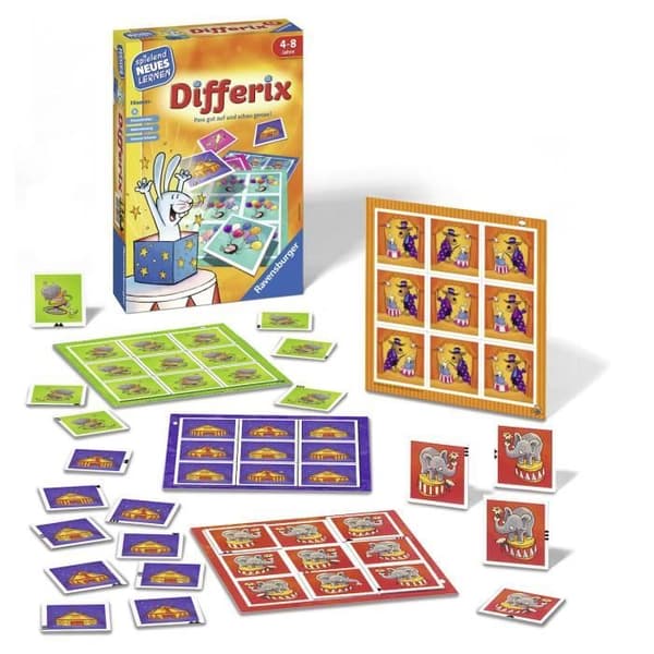 Sällskapsspel - RAVENSBURGER - Differix - Utbildningsspel - Observation - Koncentration