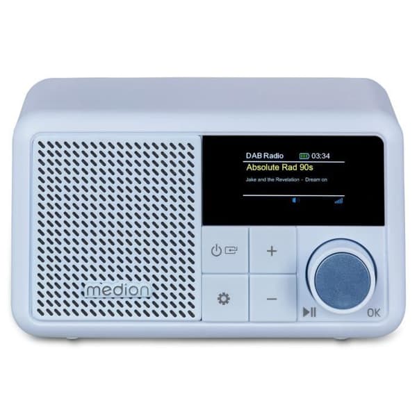 Mini Radio - MEDION - DAB/FM - Mono 2W RMS - Blå
