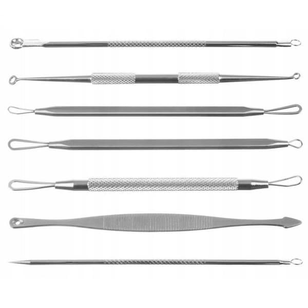 Blackhead Extractors - Set med 7 dubbelsidiga verktyg