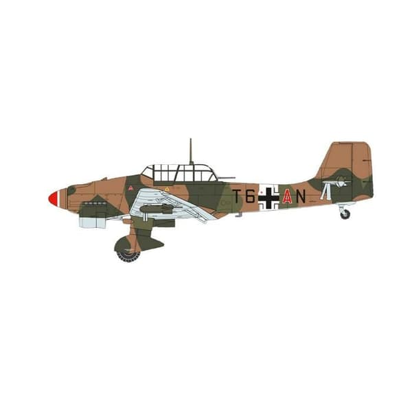 Junkers Ju-87B / R-2 'Stuka' flygplan - AIRFIX - Monterbar modell - För barn