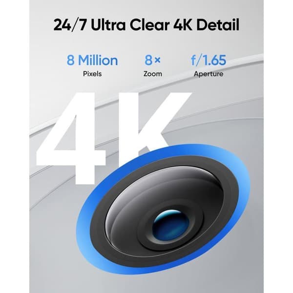 Eufy Security eufyCam E330 (Pro) Kit 4 Kamera 4K, Inspelning 24/7