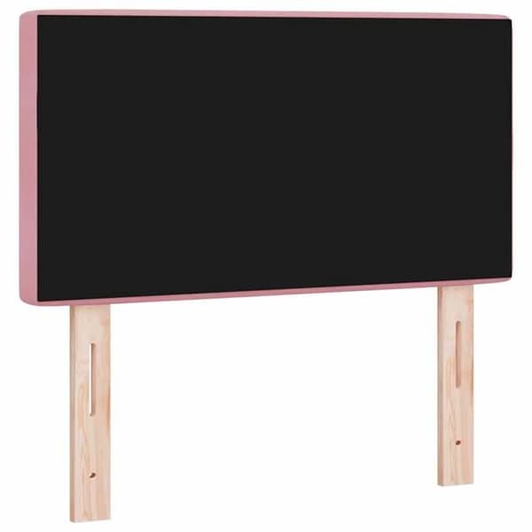 vidaXL Sänggavel Rosa 80 cm Sammet 42007074