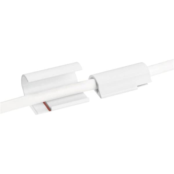 tesa POWERSTRIPS® Kabelklämmor Vit Innehåll: 15 st.