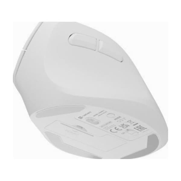 Trådlös Vertikal Mus - Natec - Crake 2 - BT 5.2 - 2400 DPI - Vit