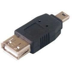 MCL Adapter USB A hona / mini USB B hane - 5 stift