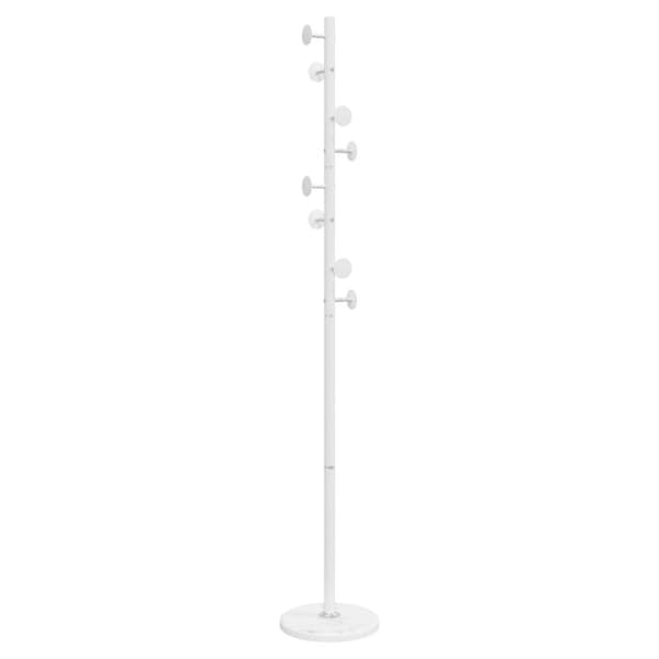 Kappställ - VIDAXL - Vit - 175 cm - Metall - Inomhus