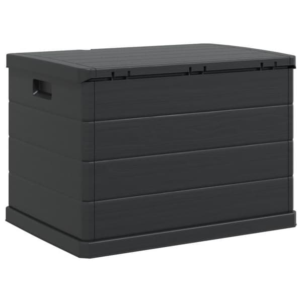 Trädgårdsbox Anthracite, 77,5 x 54,5 x 53 cm, Plast, 170 L